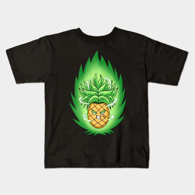 Legendary Pineapple Kids T-Shirt by zemluke